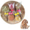 4 Stück natürliches lustiges Kaninchen-Snack, kreatives Spielen, Gras, Hamster, Beißen, Backenzähne Training, Kauspielzeug, lustig