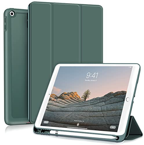 GKABXY Funda para iPad Air 3 de 10,5 pulgadas, TPU suave, parte trasera ultrafina, ligera, inteligente, funda para iPad Air 3ª generación de 10,5 pulgadas, modelo A2123/A2152/A2153, verde noche