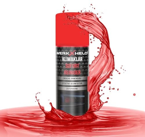 WerkXheld Klimaanlagen Reiniger - Auto Klimaspray 150ml - Effektiver Klimaanlagenreiniger - für langanhaltende Lufthygiene!
