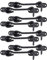LIKERAINY Gancio per Cabina in Acciaio Inox 104 mm Serratura per Cancello Chiavistello Serratura della Porta Armadietto Finestra Capannone Giardino Recinzione Nero Confezione da 8 pezzi