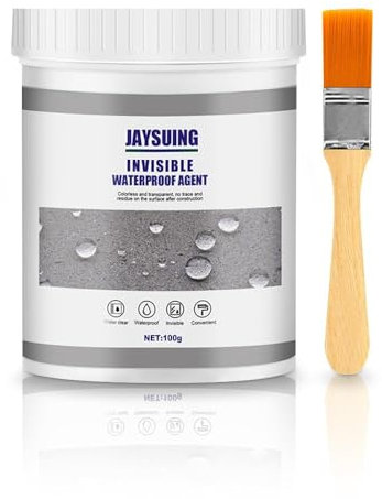 Waterproof roof Sealant, 2024 Upgraded Bathroom Sealant and damp seal paint, Invisible Waterproof Coating, Coating Tile Trapping Repair Wall Mending Agent for Home Roof Window (100g, 1)