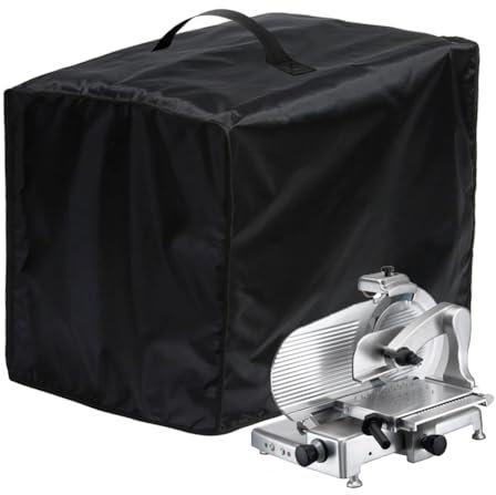 COOSOO Meat Slicer Cover Food Slicer Cover Waterproof Dust Cover Compatible with BESWOOD 250 / KWS/VEVOR Commercial Meat Slicer and Most Other Model