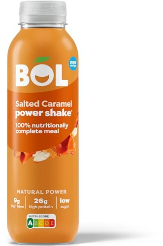 BOL Salted Caramel Power Shake, 410g – Ready-to-Drink Complete Meal