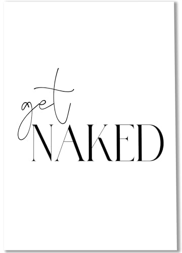 Happymotive Poster & Kunstdrucke – Bilder Badezimmer und Bad Deko, Toilette & Gäste-WC – stilvolle Wandgestaltung – A4 (20x30) Premium 300g Papier ohne Rahmen