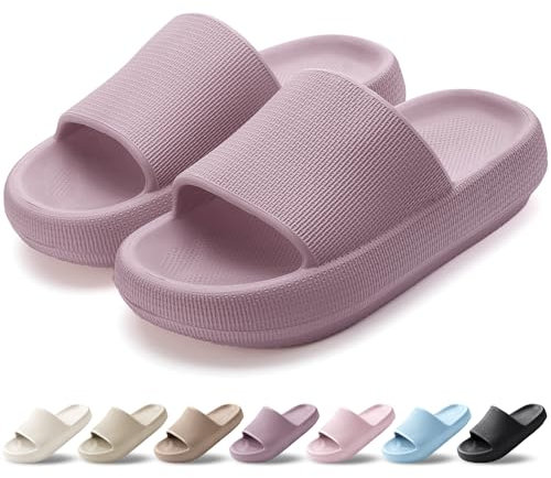 HEOAARG Ciabatte Donna Uomo Leggero Ciabatte Casa Ciabatte Piscina Slider Ciabatte Nuvole Casa Pantofole Ciabatte da Mare Doccia Spiaggia Bagno Giardino，Marrone Rossastro，39-40 EU