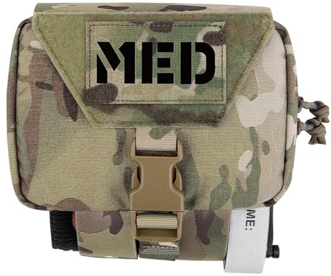 PETAC GEAR Taktische Medizinische Tasche zum Abreißen von Erste-Hilfe-IFAK Molle und Gürtel, horizontale Outdoor-Notfall-Überlebenstasche