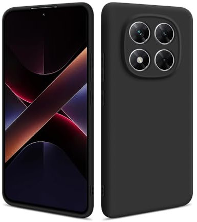 HSP Hülle für Xiaomi Poco X7 5G [Staubabweisend] Handyhülle | Premium TPU Silikon Case Schutzhülle | Kratzfest Stoßfest Fallschutz | Kameraschutz Displayschutz | Passgenau Dünn Matt | Schwarz