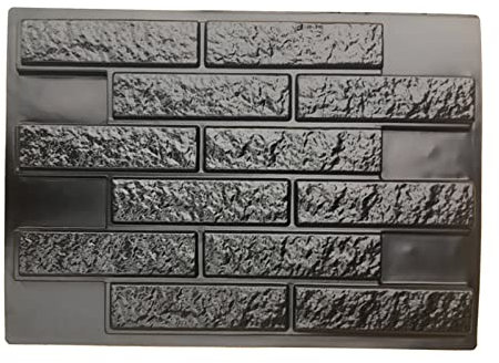 Moldes de pared de yeso de hormigón retro, fabricante de azulejos de piedra para casa de jardín, sellos verticales de ladrillo de cemento, moldes de piedra duraderos para proyectos de bricolaje al