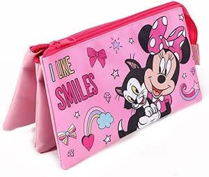 NMB FASHIN FASHION AS UNIQUE AS YOU ARE Disney Minnie Mouse 3 Compartment Pencil Case School