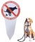 Cartelli Vietato Far Sporcare i Cani - Segno Impermeabile Avviso Divieto Sgambatura Cani,Supporto Stabile Con Avviso Per Animali Domestici e Vicini, Decorazione Giardino