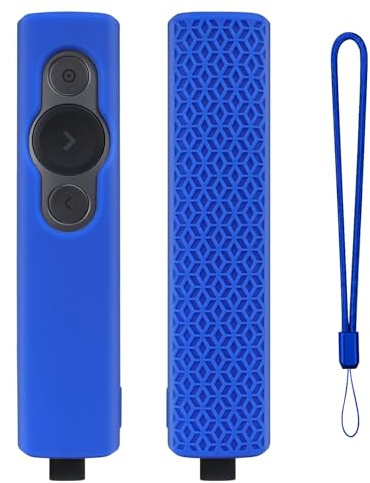 Schutzhülle für Logitech Spotlight Präsentations-Fernbedienung, Silikonhülle für Spotlight RC, stoßfeste staubdichte Abdeckung für Bluetooth PPT Presenter Zubehör (Blau)
