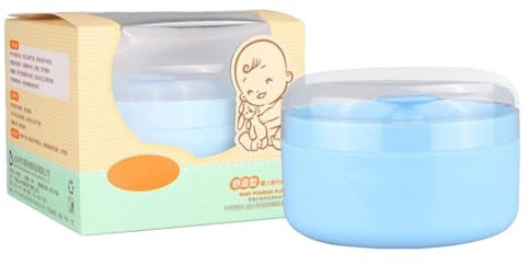 Contenitore Per Piumini Da,Barattolo Per Borotalco - Porta Spugna e Applicatore Ideale per Viaggio Casa Cura Viso Quotidiana