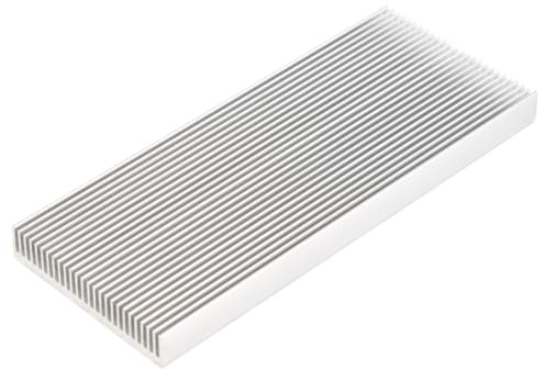 Lafeier Aluminium-Kühlkörper für Hochleistungs-LED-Verstärker-Transistor, 100 x 41 x 8 mm