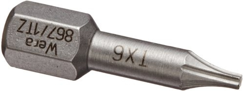 Wera 05066301001 867/1 TZ TORX Bits TX 6x25, 6 x 25 mm