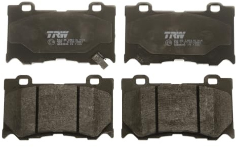 TRW GDB3505 Brake Pad Set of 4 Compatible for Infinitti Q50 2013 - Front Axle and Other Vehicles