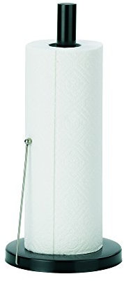 Kela 11486 Küchenrollenhalter, 33,5 cm Höhe, Metall Schwarz, Rollo