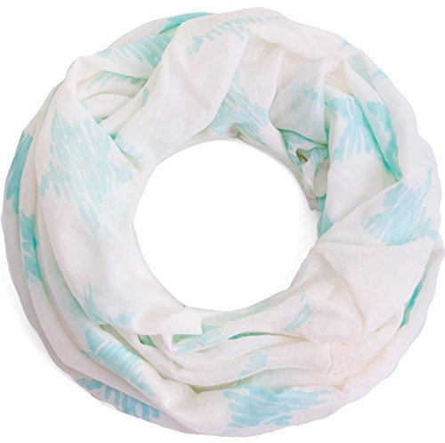Compagno Damen Loopschal Stars & Stars weicher und leichter Schal Loop mit Sternen, SCHAL Farbe:Mod1-Mint