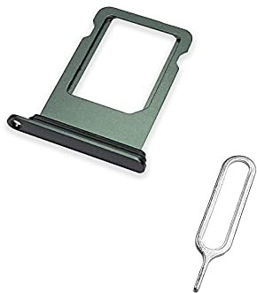TechZone Replacement Nano Sim Card Tray Slot Holder for Apple iPhone 8 Plus Grey/Black with Sim Ejector Tool
