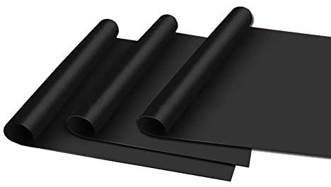 3er Set BBQ Grillmatte Antihaft Dauer Grillmatten Glasfaser Grillunterlage Bratfolie Grill Unterlage Backmatte