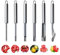 6 Stück Entkerner und Entkerner Obst & Gemüse Multifunktions Edelstahl Entkerner und Entkerner Entferner Set für Apfel, Birne, Kirsche, Jujube, rote Datteln, Beere, Chili