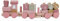 Little Dutch Holz-Eisenbahn Zug mit Steck-Formen (Wild Flowers rosa)