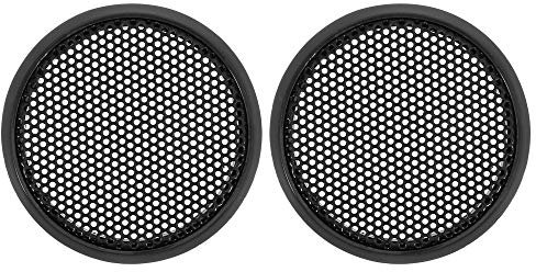 X AUTOHAUX 2pcs 1.5 Black Car Audio Speaker Cover Mesh Subwoofer Grill Guard