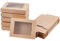 NBEADS 24 Stück 17.5x13.5x3.5cm Geschenkbox Mit Fenster, Kamel Falten Sie Papierboxen Schmuck Box Wiederverwendbar Kraft Treat Boxen Für Party Geschenk Schmuckverpackungen