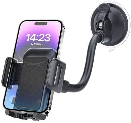 EEEKit Handyhalterung Auto Saugnapf, Universal KFZ Handyhalter Auto Windschutzscheibe Mount für 3,6-6,0 Zoll Smartphones