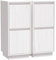 vidaXL 2X Sideboard mit 2 Türen Kommode Anrichte Schrank Beistellschrank Mehrzweckschrank Standschrank Holzschrank Weiß 31,5x34x75cm Massivholz Kiefer