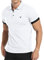KUYIGO Men's Short Sleeve Polo Shirt Casual Cotton Shirts Essential Slim Fit Design XL White