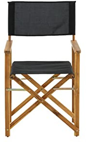 Venture Home Marion - Editors Chair- Nature/Black - Acacia -