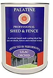 Palatine Professional Shed & Fence 2.5lt | Oil Based Paint for use on Sheds & Fences (Lilac orchid)