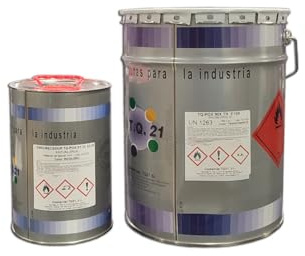 DISPIVAL Pintura Epoxi Suelos 2C Carta Ral 18K+4,5K (RAL 7011 Gris hierro)