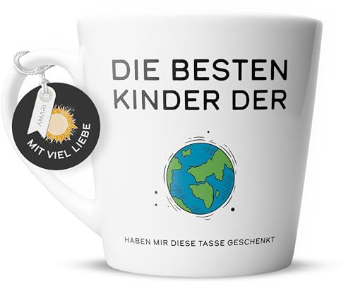 Amari ® Papa Tasse – Lustige Kaffeetasse mit Spruch – Geschenkidee für Vater – Vatertagsgeschenk – Becher für Männer – Tasse bester Papa – Geschenk
