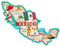 Mexiko-Land-Souvenir-Magnet, Sammelkarte, magnetischer Aufkleber für Autos, Kühlschränke und Whiteboards, 12,7 cm