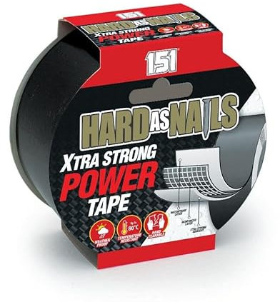 Avilia Nastro Adesivo Extra Forte - Super Adesione, Resistente all'Uso Esterno, Versatile per Casa e Lavoro, Migliora la Tua Organizzazione e Riparazioni nero 10Mx48