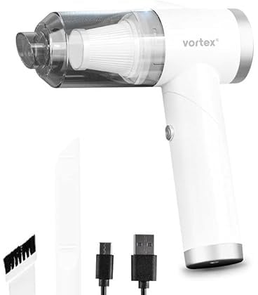 Vortex - Crc90 White - Aspirateur à Main sans Fil Pliable avec LED Et Accessoires