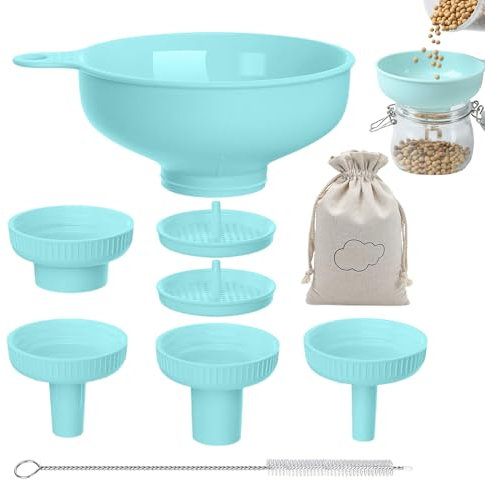 Ristyur Vielseitiger Trichter mit breiter Öffnung,Trichter mit breiter Öffnung - -Küchentrichter - Kochtrichter-Set in Lebensmittelqualität mit Ausgüssen in verschiedenen Größen,