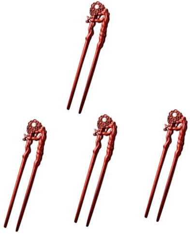 Didiseaon 4 Pièces Épingle à Cheveux En Bois Chinoises Pinces à Cheveux Accessoires Chignon Pour Femme 2 Broches Large De Cheveux Des Bâtons Cheveux Chinois Fille Chine Homme
