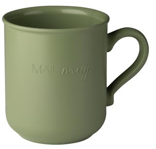 MAINmug – 4er Set Mehrweg-Tassen (300 ml) aus Recyclingkunststoff – Spülmaschinenfest, bruchsicher – Für Alltag Outdoor & Kinder (Olivgrün)