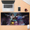 Overwatch Grand tapis de souris de jeu XXL avec base en caoutchouc naturel antidérapant durable, tapis de clavier lisse et imperméable, pour joueur, bureau et maison (D.Va et Tracer)