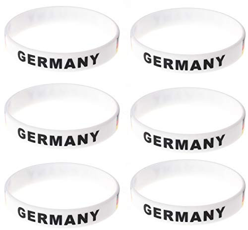12 Stück-Pack Silikon Länderflaggen Armbänder für Internationale Spiele