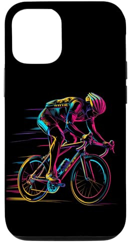 Radfahrer Rennrad Rennrad Radfahren Retro Hülle für iPhone 12/12 Pro