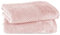 Pure Label 2-TLG. Handtücher Set mit Aufhängeschlaufen aus 100% Baumwolle, saugstark, weich und Oeko-TEX Zertifiziert - 2er Pack Handtücher 50x100 cm aus feinster Baumwolle, Rosa