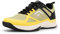 FitVille Herren Tennisschuhe Extra Weit Sportschuhe rutschfeste Hallenschuhe Atmungsaktive Badminton Schuhe Bequeme Fitnessschuhe Sneaker für Breite Füße,Gelb mit Schwarz,45 EU,Weit
