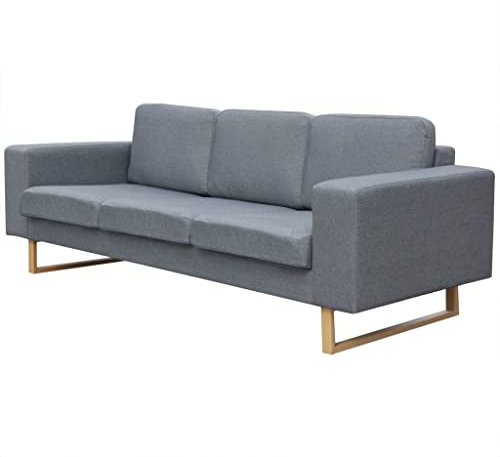 LAPOOH 3-Sitzer Sofa, Schlafsofa, Sofa Jugendzimmer, Jugendsofa, Couch Für Jugendzimmer, Sofas Fürs kidzimmer, Couch, Stoff Hellgrau
