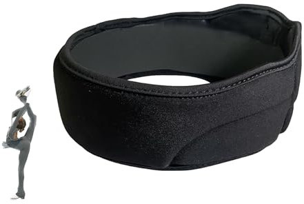 YamerSK8 Gepolstertes Stirnband für Eiskunstlauf, Schwarz (groß)