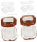 CALLARON 2 Sets Box Case Removal Small - Case Eye Contacts Carrier Contacts Case Holder Portable Carrier Contacts Lenses Case Abs Brown