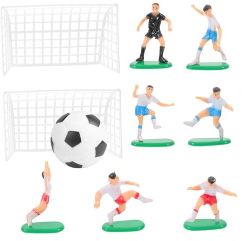 FUTUREORYY 1set Decorazioni Per Torte Tema Calcio Topper Miniature Di Calcio Per Compleanni e Feste Sportive