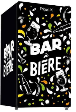 FrigeluX Bar à bière porte en verre BAB89NEG 88 Litres